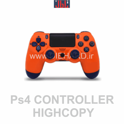 لوازم جانبی - دسته بلوتوث نارنجی - PS4 Hi-Copy