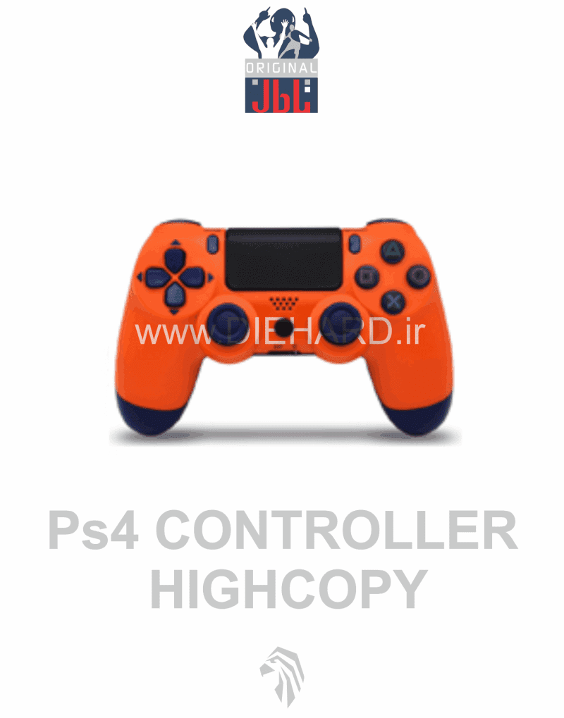لوازم جانبی - دسته بلوتوث نارنجی - PS4 Hi-Copy