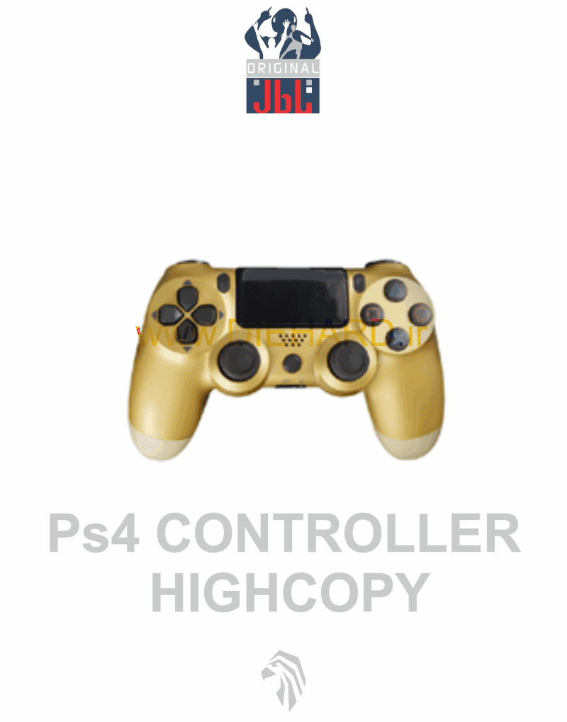 لوازم جانبی - دسته بلوتوث طلایی PS4 Hi-Copy