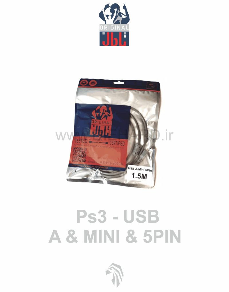  کابل PS3  USB A/MINI 5PIN 1.5M 