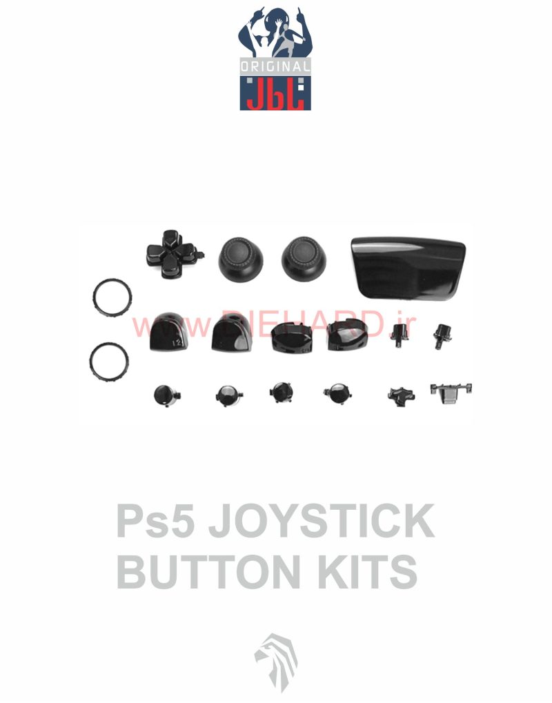 قطعات - کلید دسته مشکی - 18 تیکه - PS5 JOYSTICK
