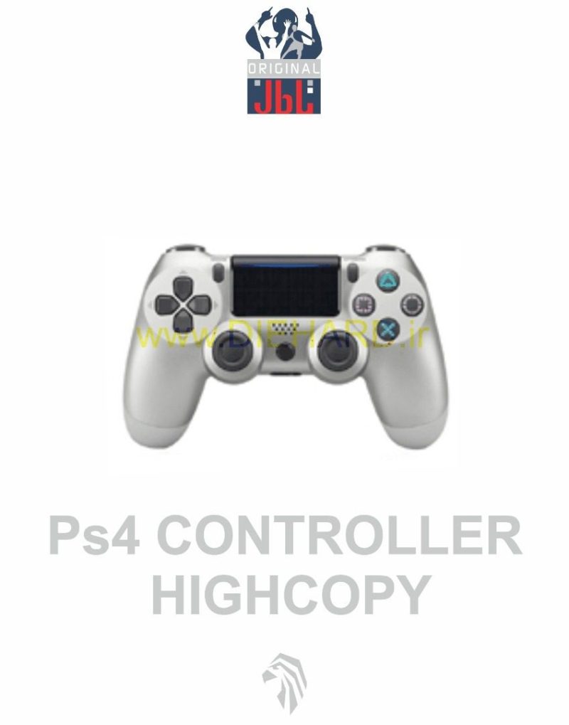 لوازم جانبی - دسته بلوتوث نقره ای PS4 Hi-Copy