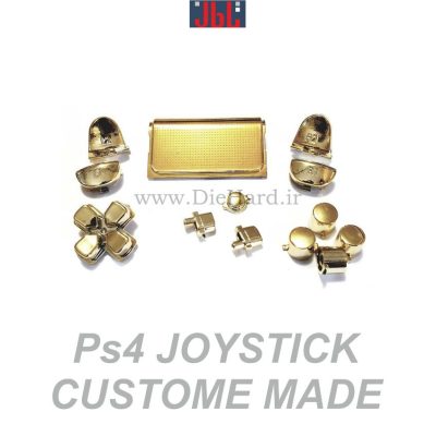 قطعات - دکمه دسته - متال کروم - طلایی - ست کامل - PS4