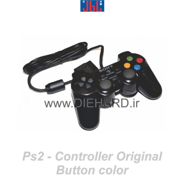 لوازم جانبی - دسته - PS2 Joystick Original Button Color-دسته PS2 شوک دار