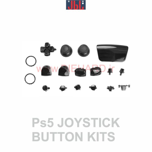 قطعات - کلید دسته مشکی - 18 تیکه - PS5 JOYSTICK