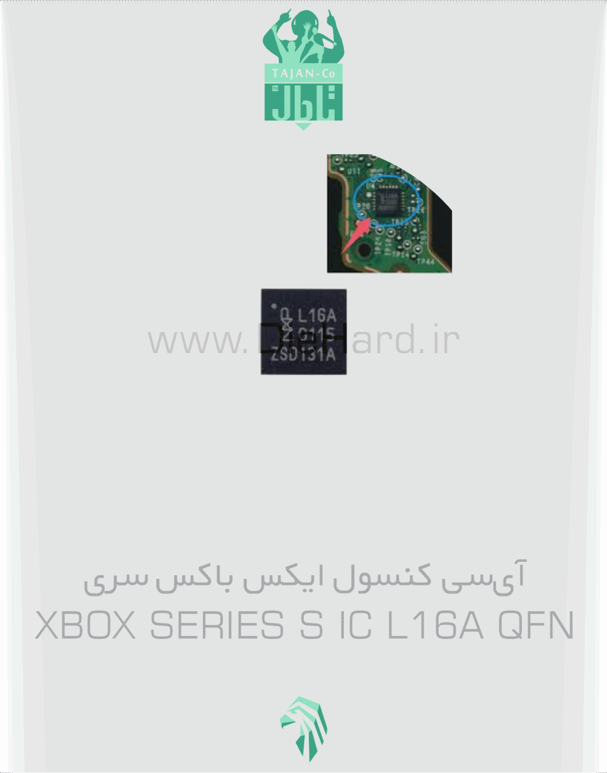 خرید و قیمت آی‌سی کنسول ایکس باکس سری - XBOX SERIES S IC L16A QFN