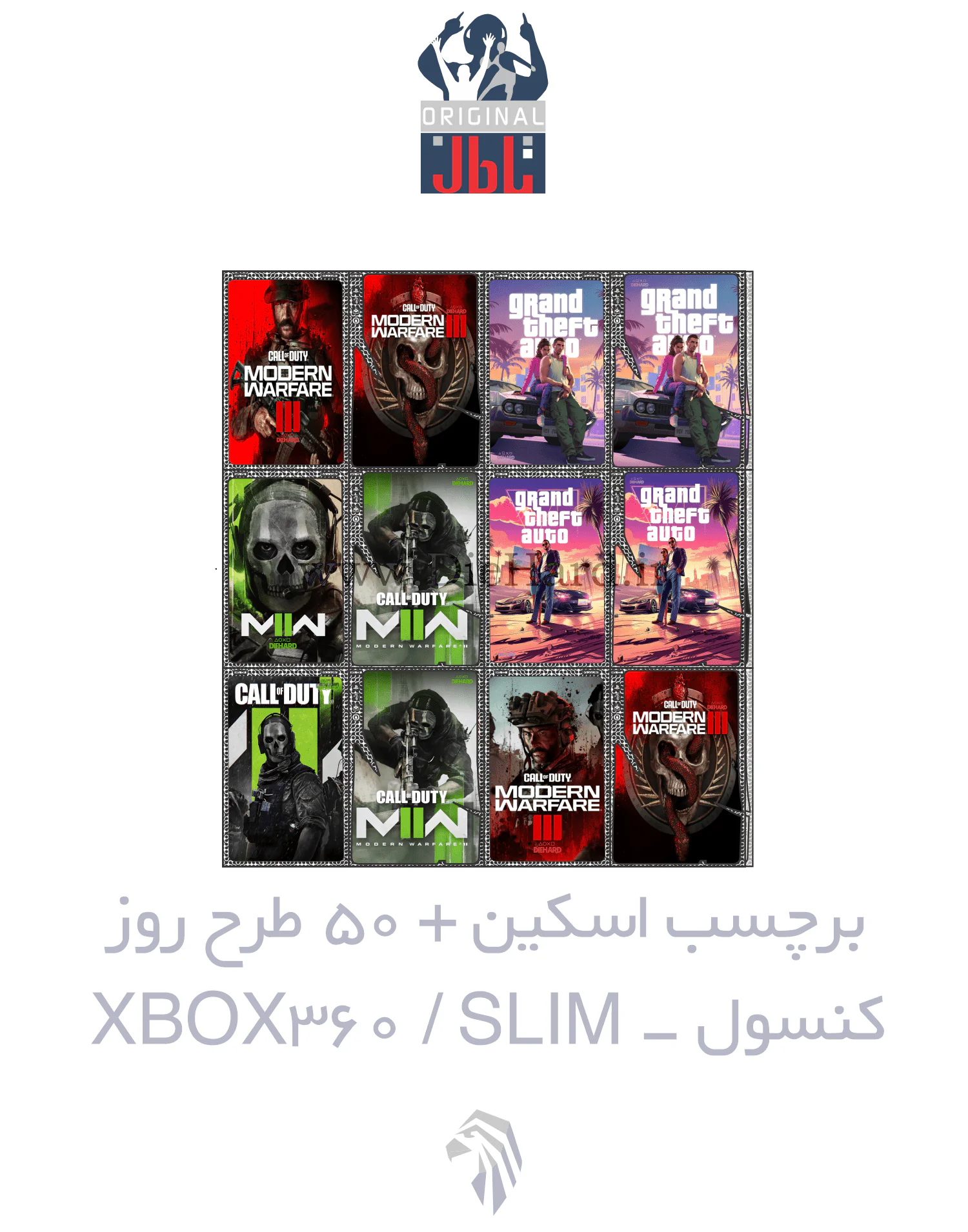 DIEHARD SKINS GAME - XBOX360 SLIM برچسب و اسکین کنسول بازی