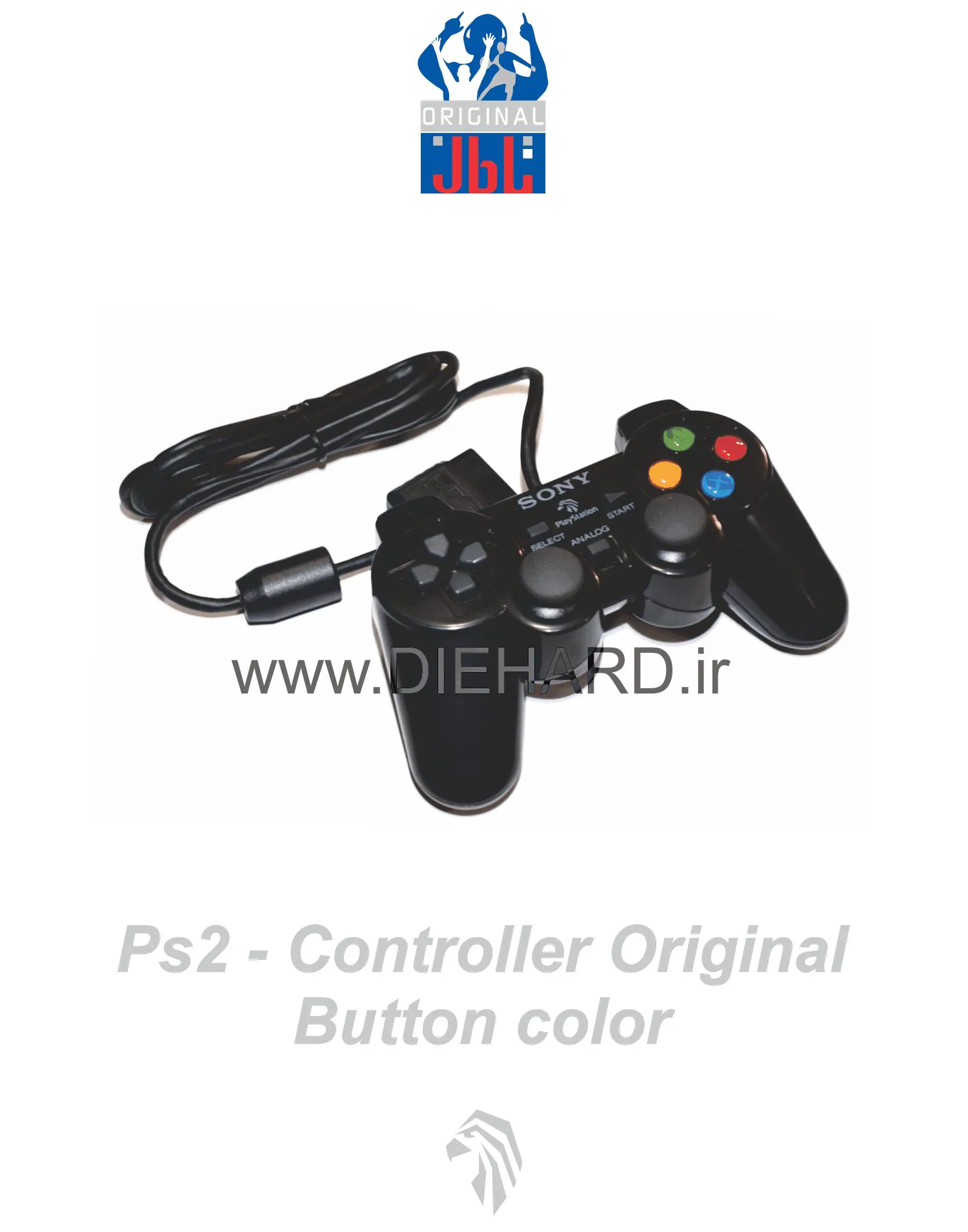 لوازم جانبی - دسته - PS2 Joystick Original Button Color-دسته PS2 شوک دار