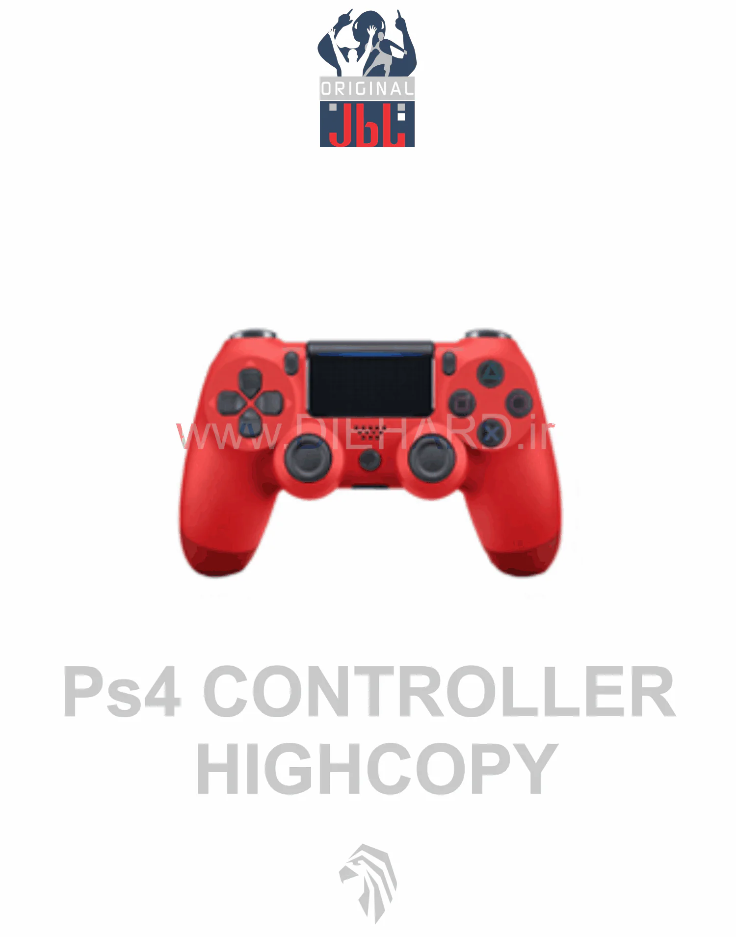 لوازم جانبی - دسته بلوتوث قرمز- PS4 Hi-Copy
