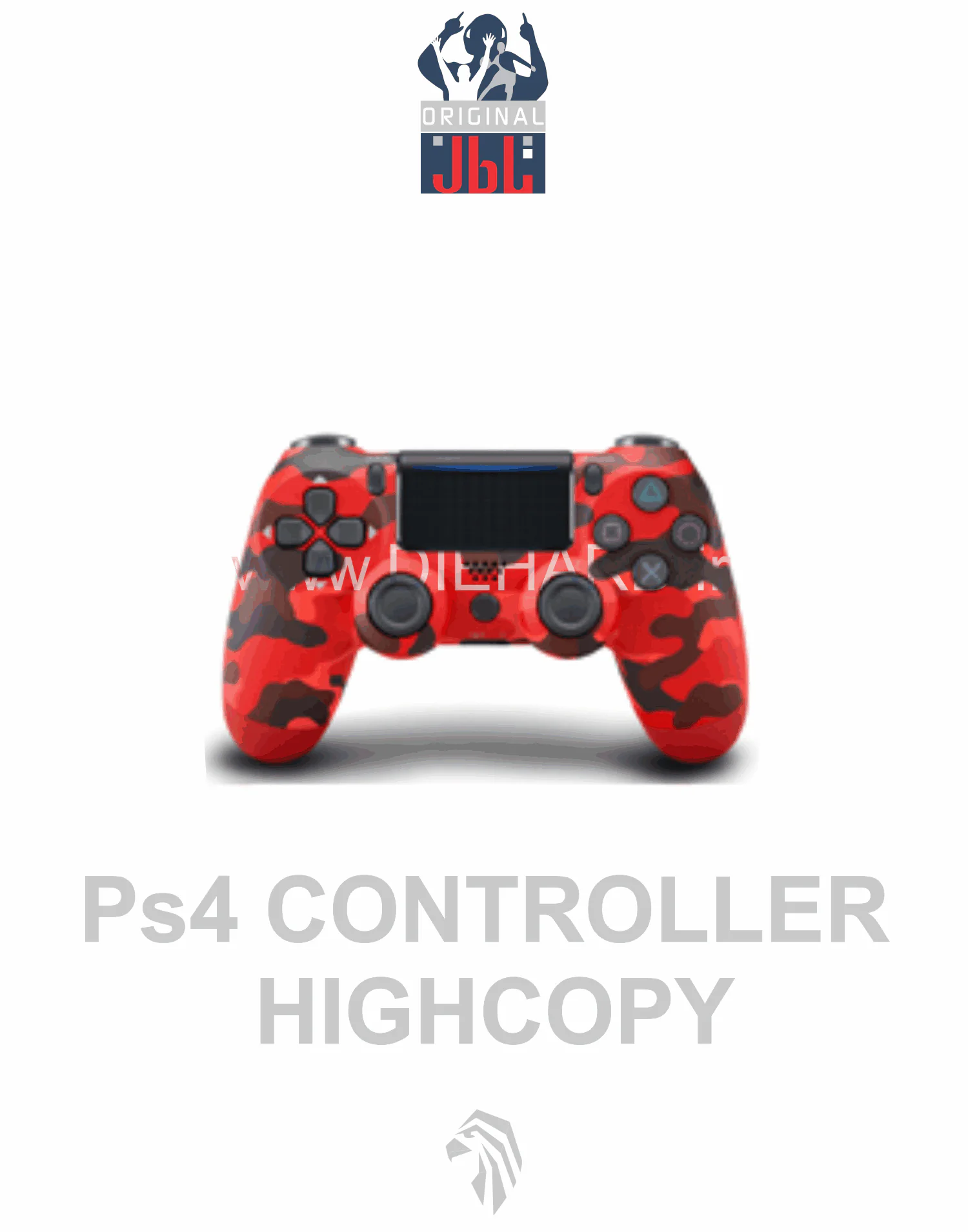 لوازم جانبی - دسته بلوتوث ارتشی قرمز PS4 Hi-Copy