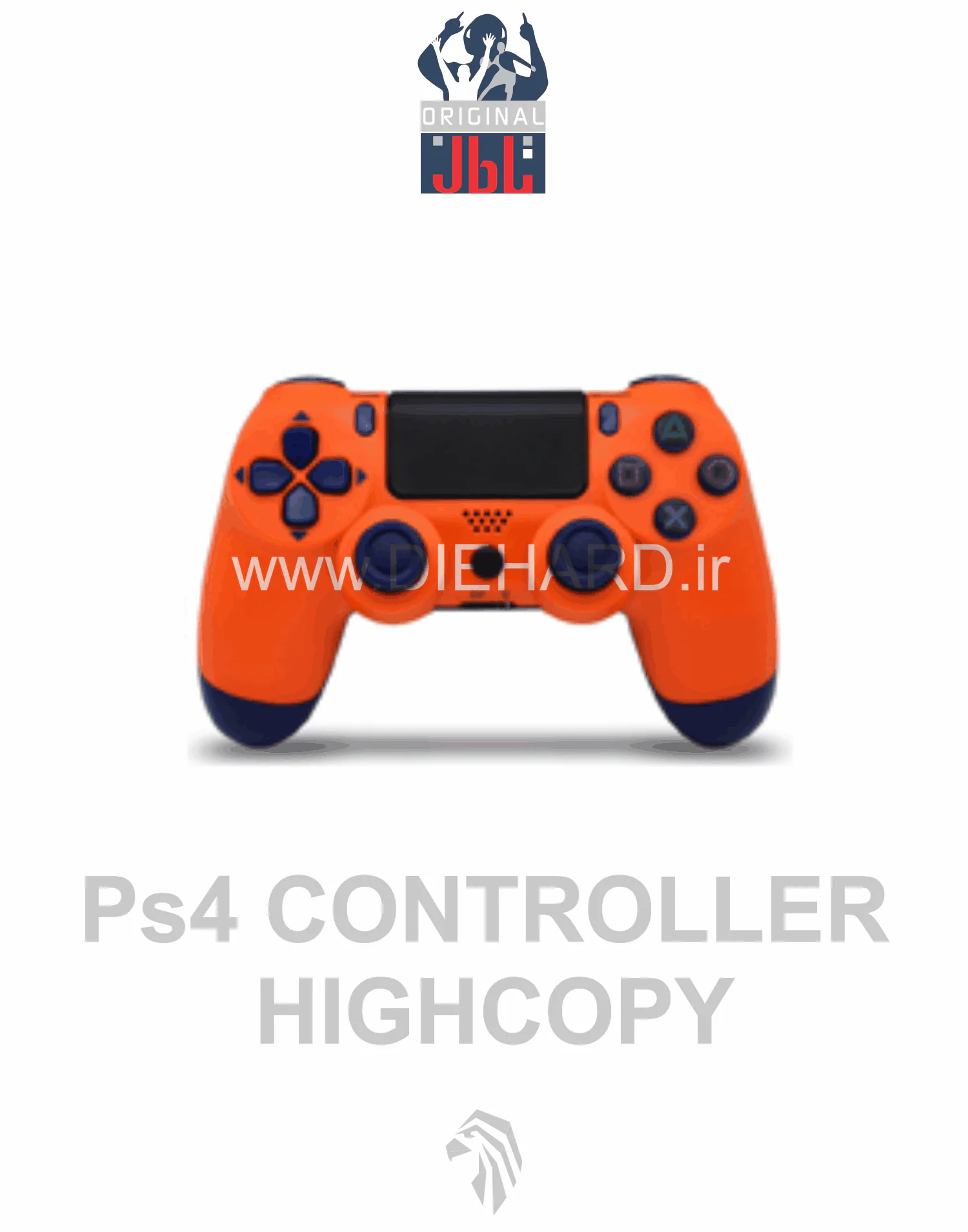 لوازم جانبی - دسته بلوتوث نارنجی - PS4 Hi-Copy