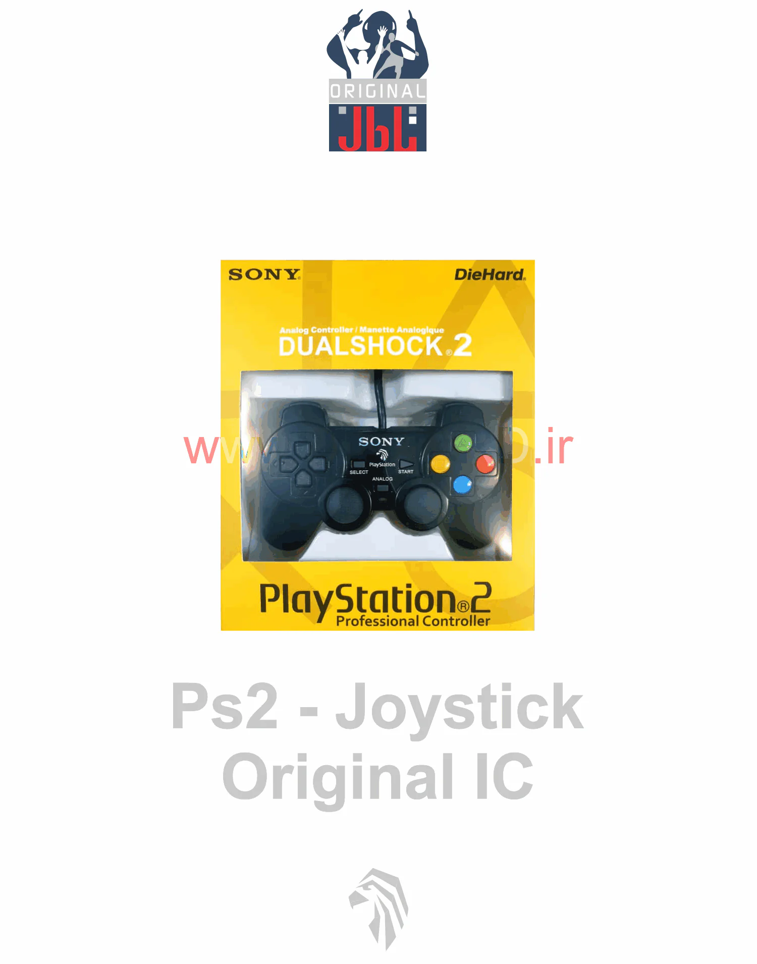لوازم جانبی - دسته - دکمه رنگی - PS2 Joystick Original IC-دسته PS2 شوک ابریشمی