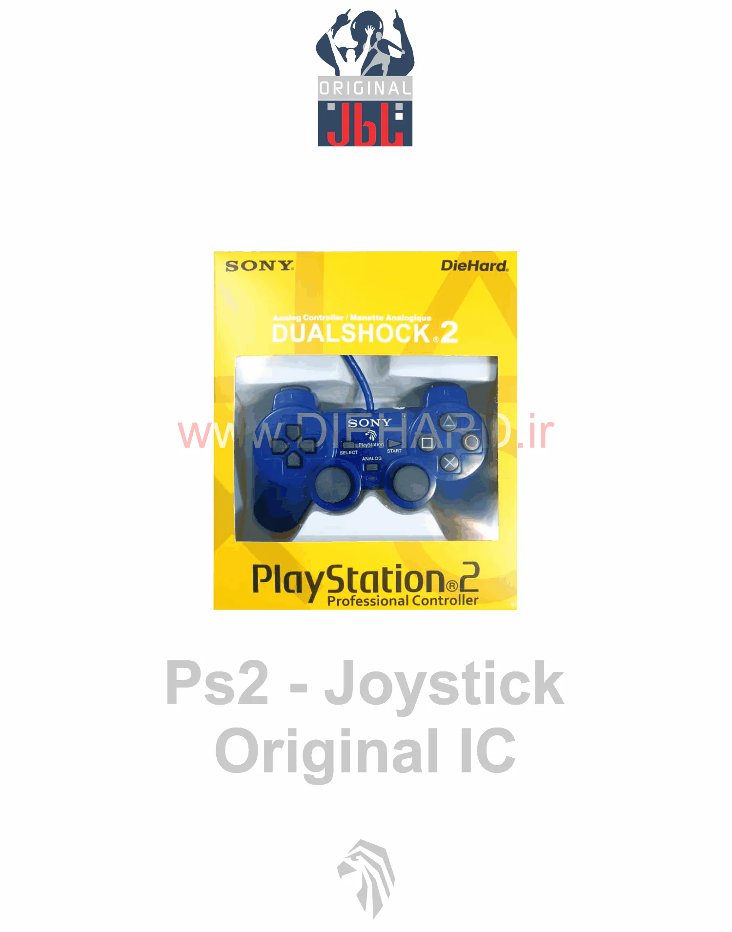لوازم جانبی * دسته PS2 Original - دسته PS2 شوک دار آبی