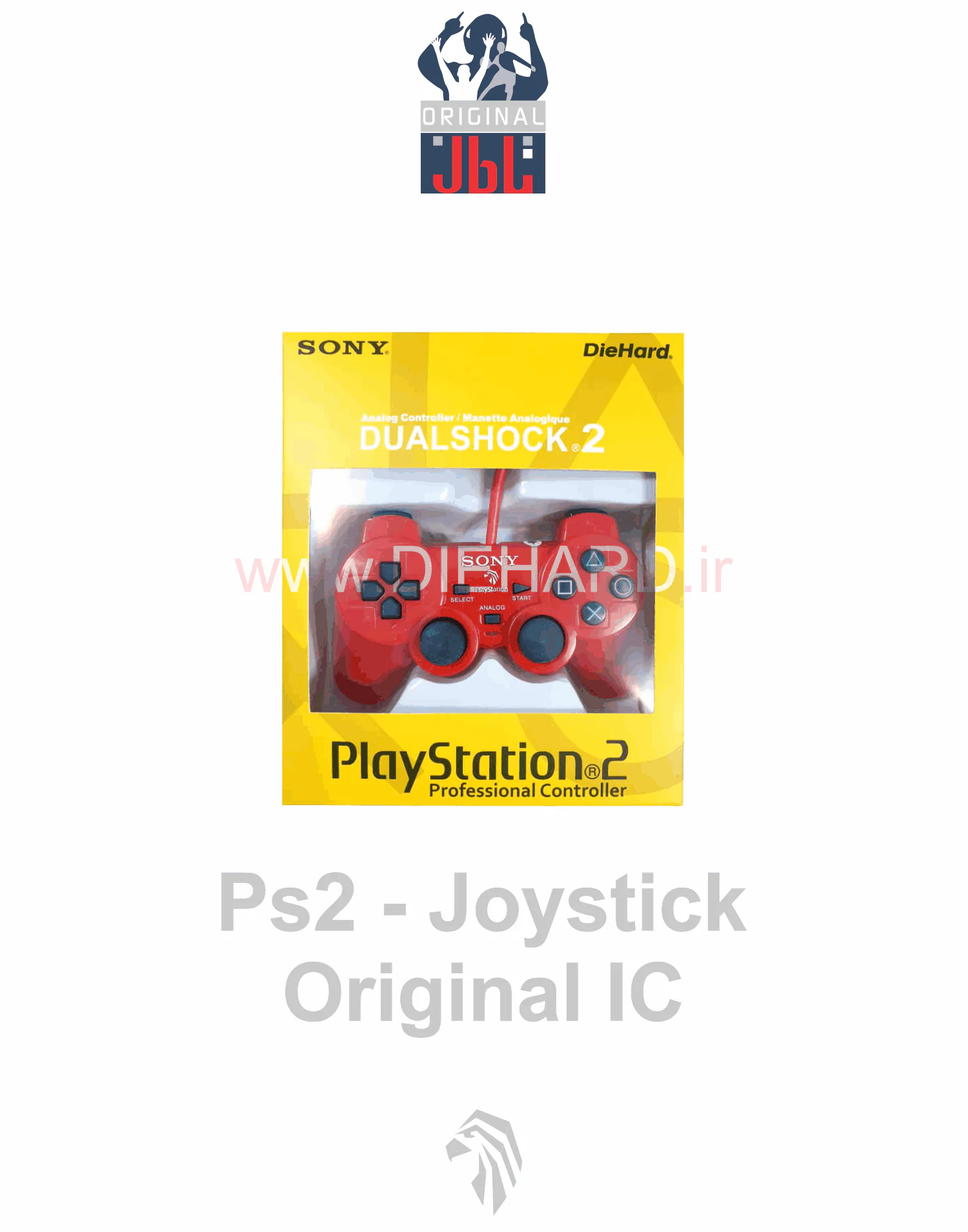 لوازم جانبی - دسته - PS2 Joyestic Original IC RED- دسته PS2 شوک دار قرمز