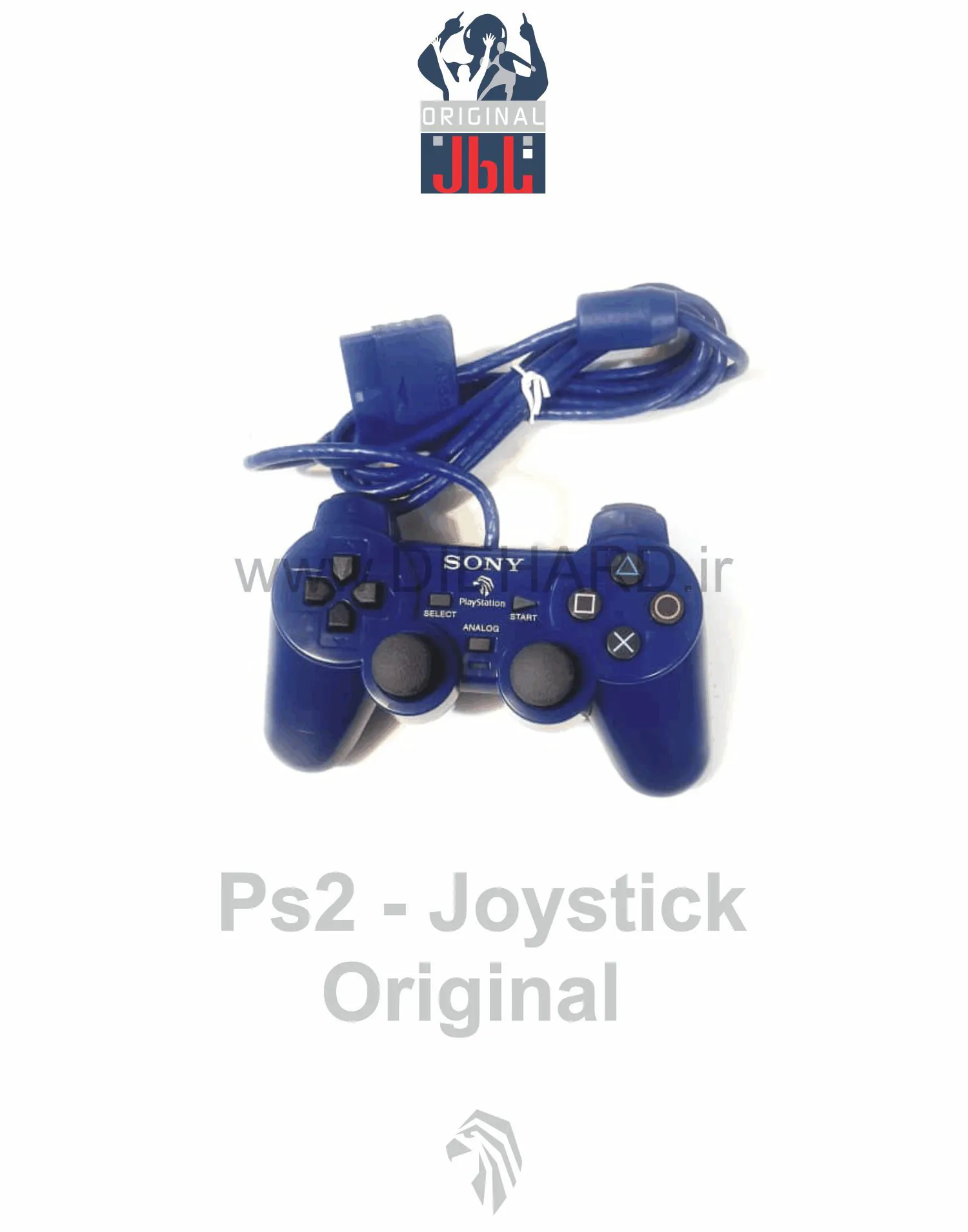 لوازم جانبی - دسته آبی - PS2 Joystick Original Blue- دسته PS2 شوک ابریشمی آبی