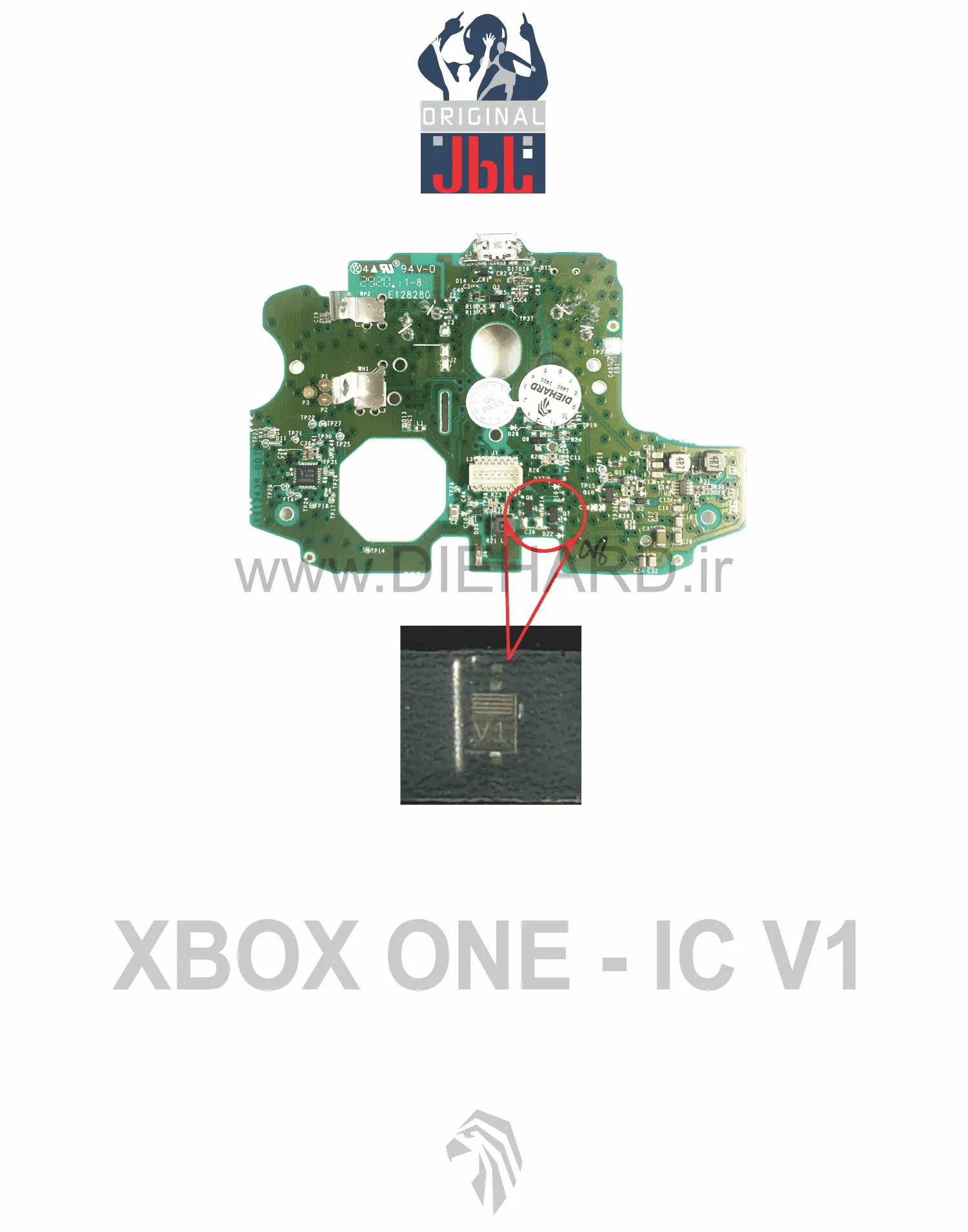 قطعات - آی سی دسته - XBOXONE IC V1 آی سی دسته XBOXONE SOD V1