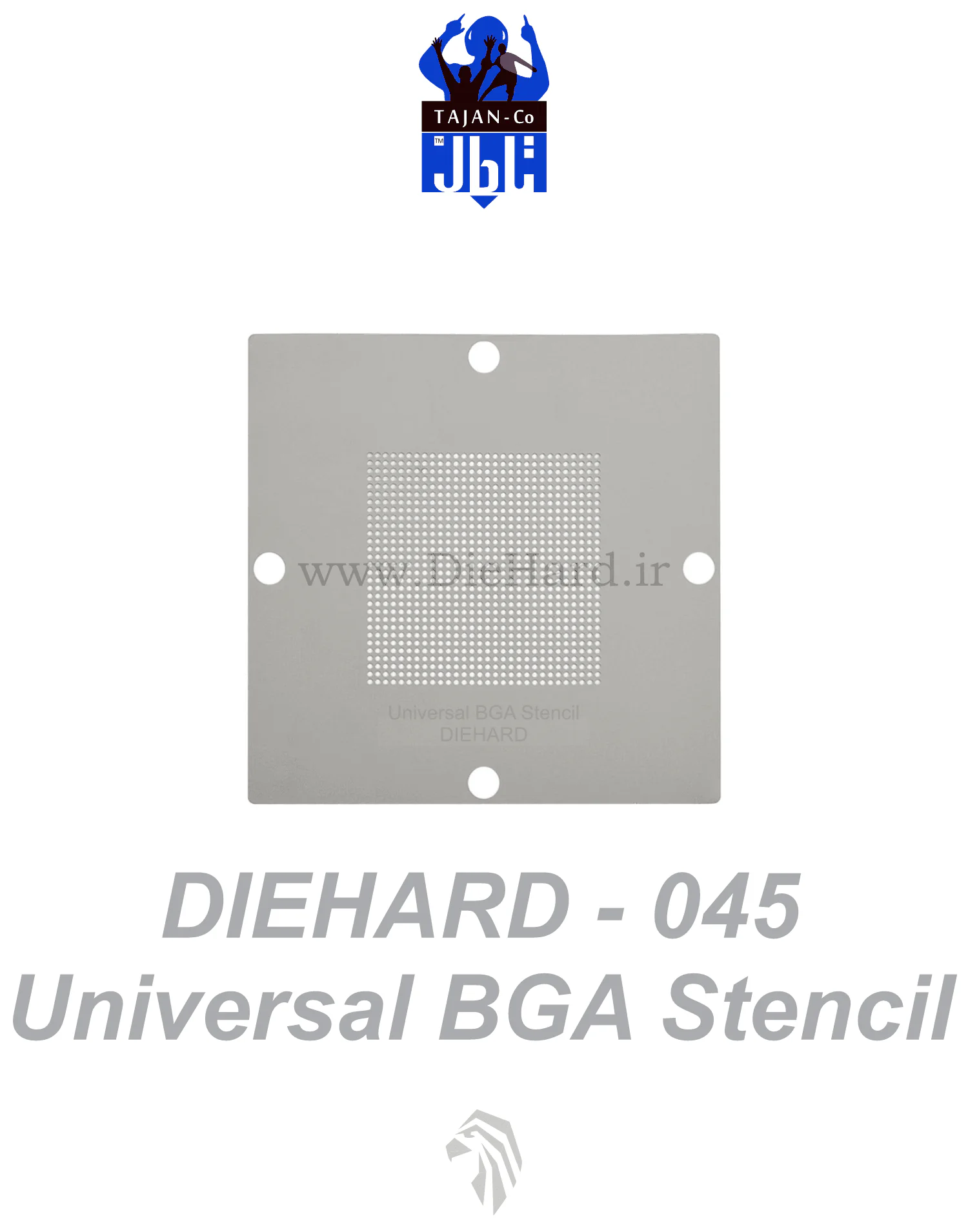 diehard - دایهارد شابلون - bga 045 شابلون UNIVERSAL.045 ابزار - شابلون 90*90 - UNIVERSAL.045*1PCS