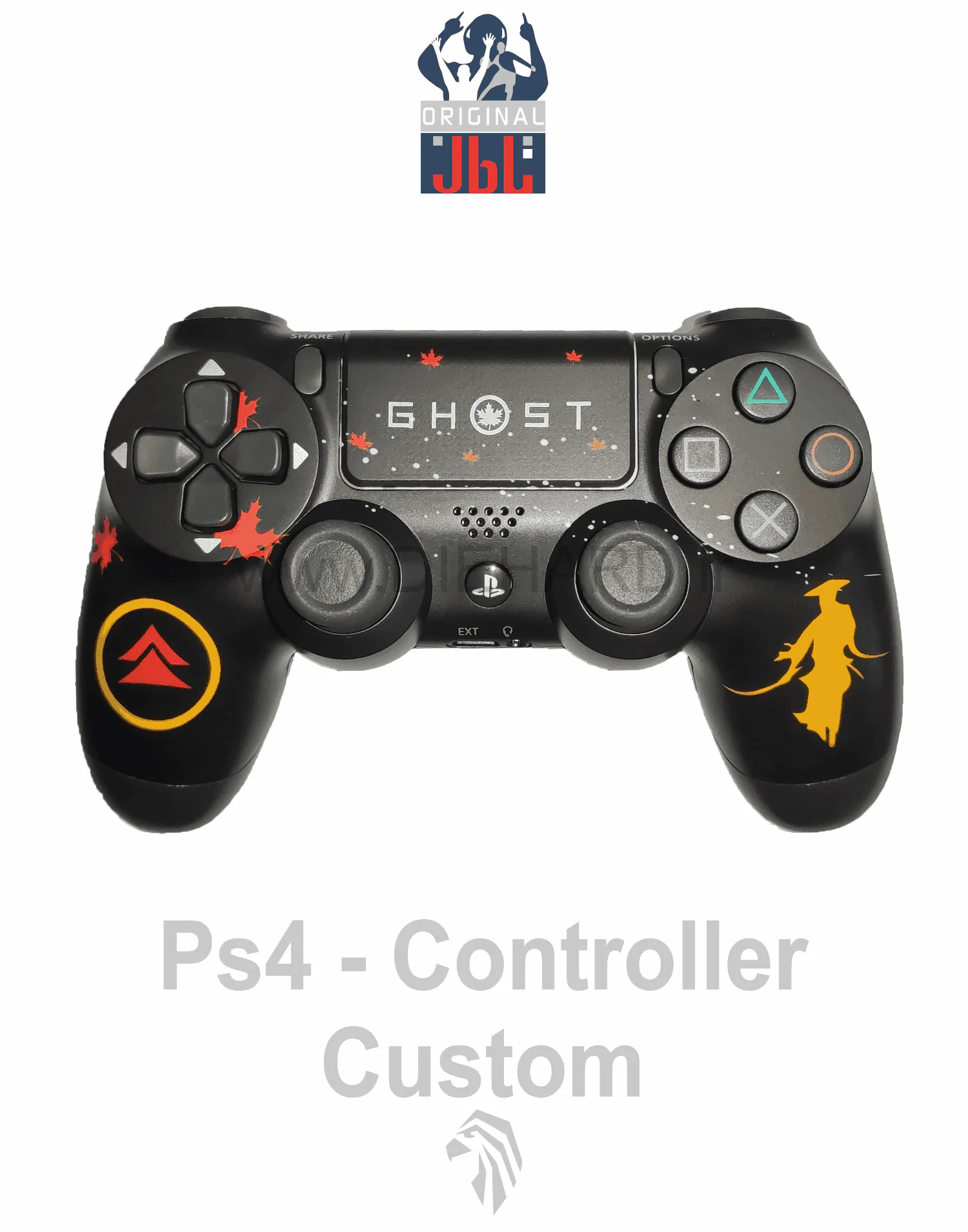 دسته PS4 کاستوم GHOST لوازم جانبی - دسته کنسول PS4 کاستوم طرح GHOST