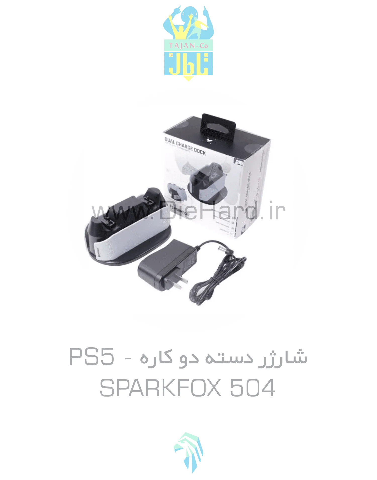 شارژر دسته PS5 - سری 504 SPARKFOX - تصویر 1