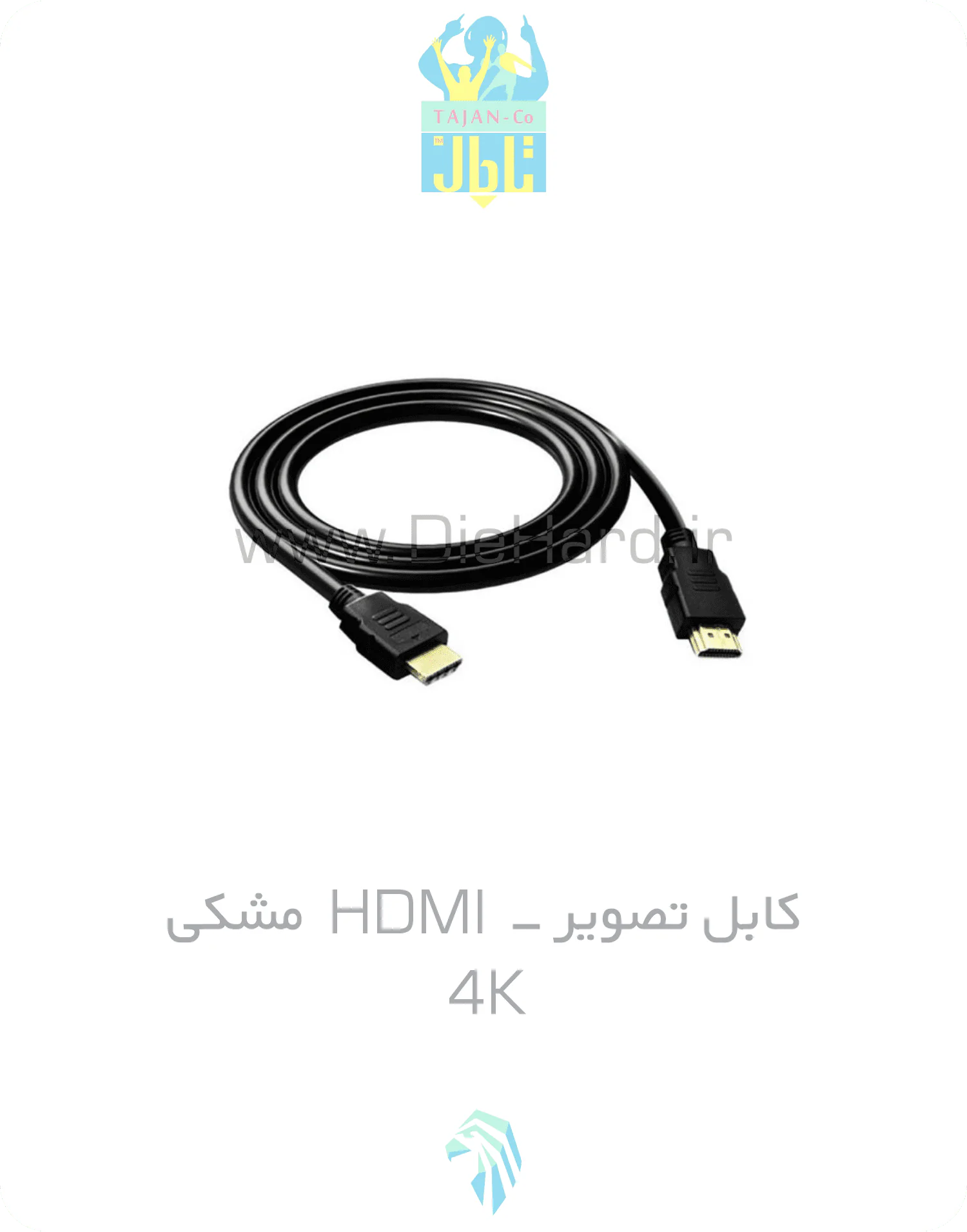 کابل تصوير HDMI مشکي ضخیم 4K - A - تصویر 1