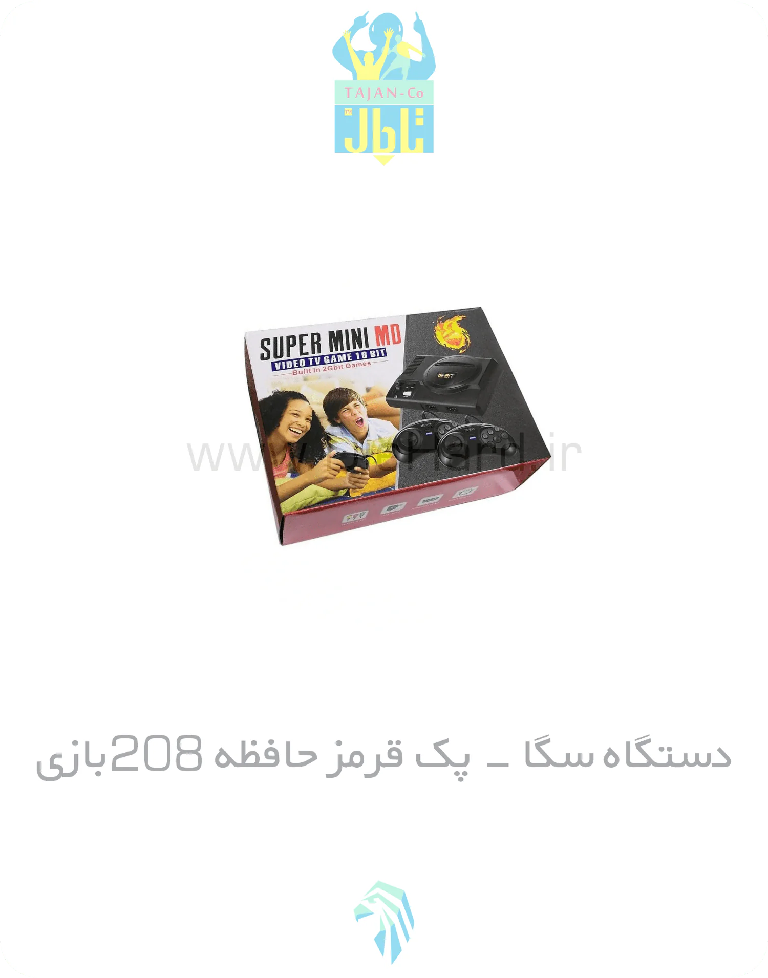 دستگاه سگا - پک قرمز حافظه 208 بازي دستگاه سوپر سگا - پک قرمز حافظه 208 بازي
