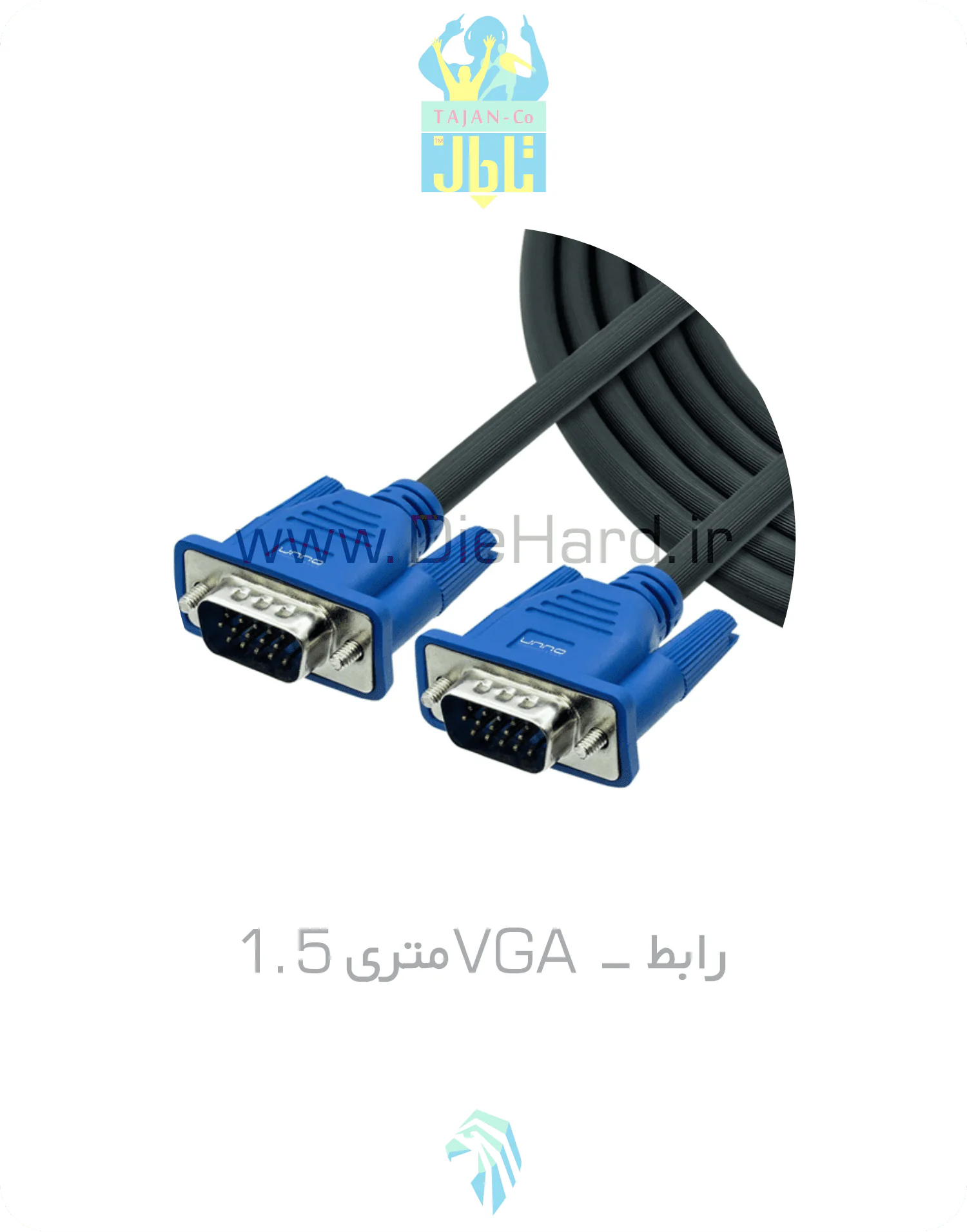 کابل و رابط VGA متری 1.5 - تصویر 1