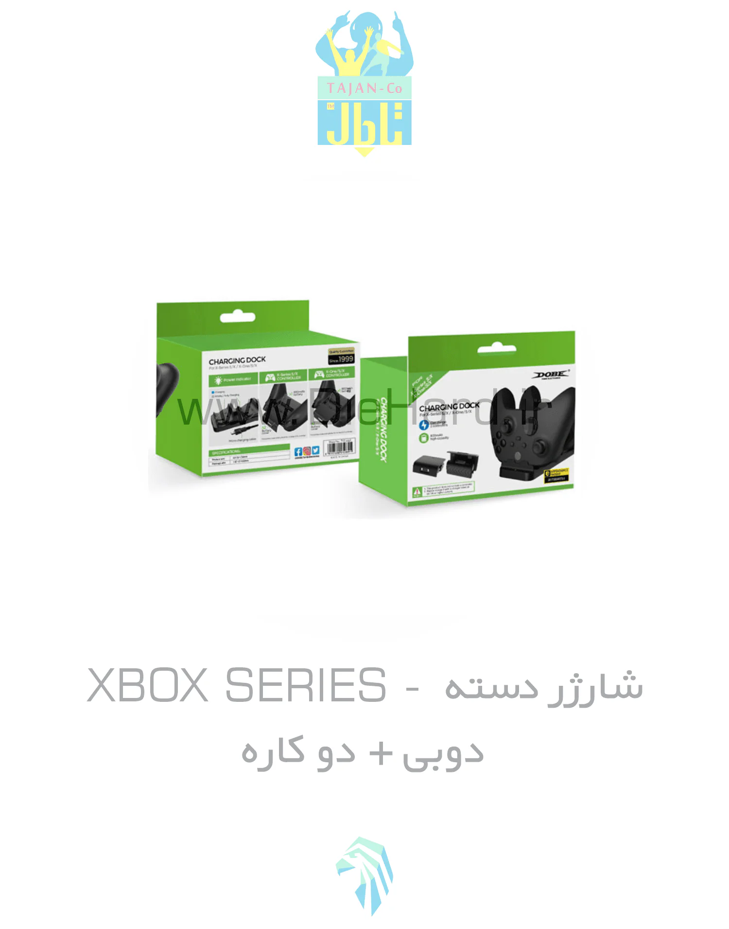 شارژر دسته XBOX SERIES - دابی TYX 532 مشکی - تصویر 1