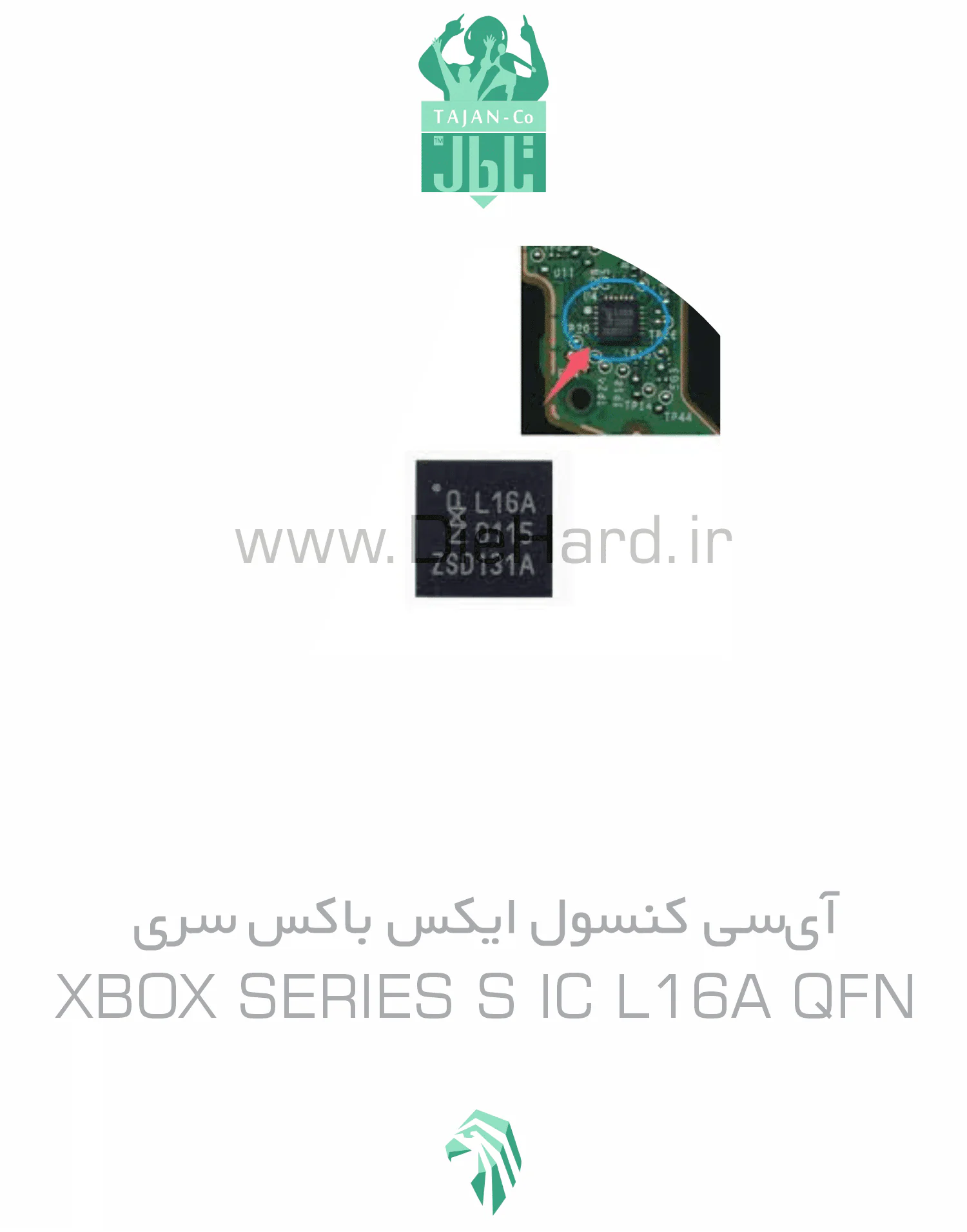 خرید و قیمت آی‌سی کنسول ایکس باکس سری - XBOX SERIES S IC L16A QFN